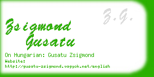 zsigmond gusatu business card